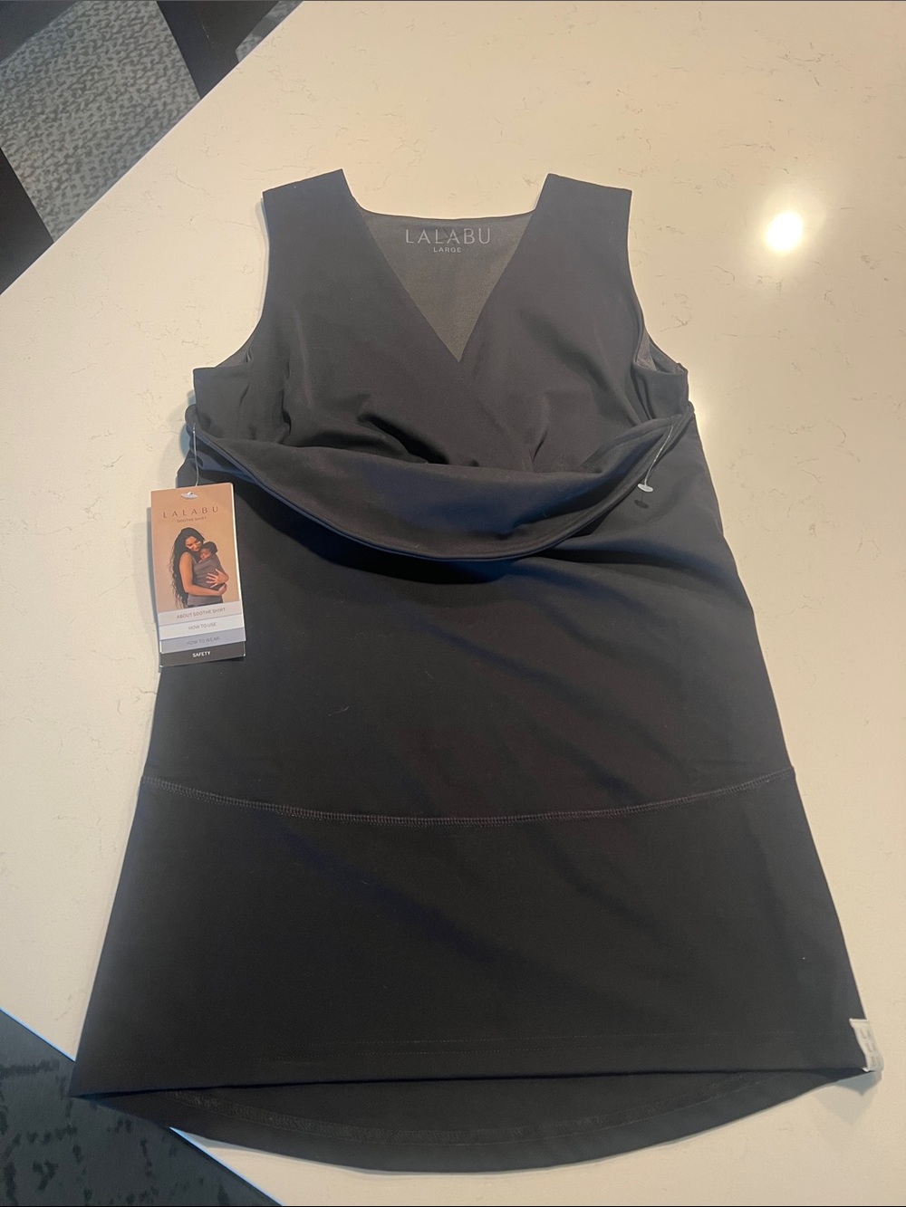 NEW with Tags LALABU Soothe Shirt' Baby Wearing Tank size L